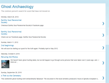 Tablet Screenshot of ghostarchaeology.blogspot.com