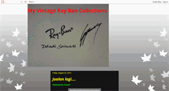 Desktop Screenshot of myvintageraybancollection.blogspot.com