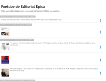 Tablet Screenshot of editorialepica.blogspot.com