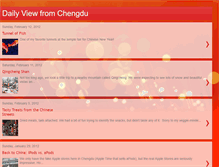 Tablet Screenshot of dailyviewfromchengdu.blogspot.com