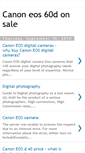 Mobile Screenshot of canon-eos-60d-on-sale.blogspot.com