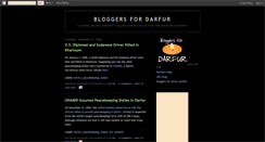 Desktop Screenshot of bloggersfordarfur.blogspot.com