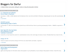 Tablet Screenshot of bloggersfordarfur.blogspot.com