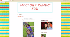 Desktop Screenshot of mcclurefamilyfun.blogspot.com