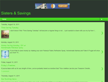 Tablet Screenshot of learntocouponwithsistersandsavings.blogspot.com