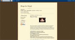 Desktop Screenshot of blogsfornepal.blogspot.com