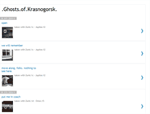 Tablet Screenshot of ghostsofkrasnogorsk.blogspot.com