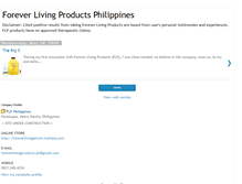 Tablet Screenshot of foreverlivingproducts-ph.blogspot.com