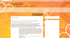 Desktop Screenshot of magicalmind.blogspot.com