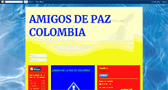 Desktop Screenshot of amigosdepazcol.blogspot.com