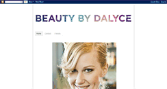 Desktop Screenshot of beautybydalyce.blogspot.com