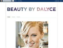 Tablet Screenshot of beautybydalyce.blogspot.com