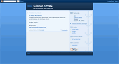 Desktop Screenshot of gokhanyavuz.blogspot.com