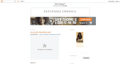 Desktop Screenshot of estupidezcronica.blogspot.com
