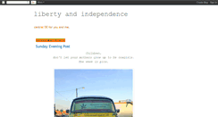 Desktop Screenshot of libertyandin-dependence.blogspot.com