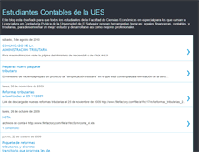 Tablet Screenshot of estudiantescontables-ues.blogspot.com