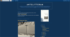 Desktop Screenshot of ante-antelitteram.blogspot.com