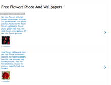 Tablet Screenshot of freeflowerswallpaper.blogspot.com