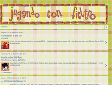 Tablet Screenshot of jugandoconfieltro.blogspot.com