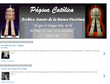 Tablet Screenshot of pagina-catolica.blogspot.com