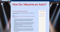 Desktop Screenshot of howdoibecomeanactor.blogspot.com