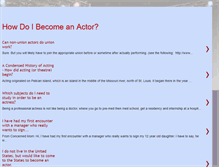 Tablet Screenshot of howdoibecomeanactor.blogspot.com