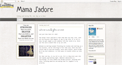 Desktop Screenshot of mamajadore.blogspot.com