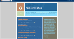 Desktop Screenshot of haynesvilleshaleinfo.blogspot.com