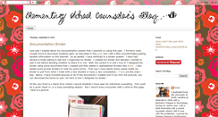 Desktop Screenshot of elemschoolcounselor.blogspot.com