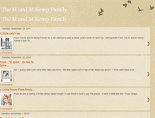 Tablet Screenshot of mandmkemp.blogspot.com