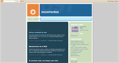 Desktop Screenshot of grupolosincorrectos.blogspot.com