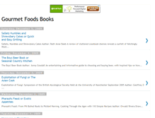Tablet Screenshot of gourmet-foods-book.blogspot.com