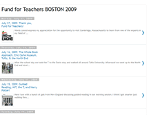 Tablet Screenshot of fundforteachers2009boston.blogspot.com