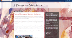 Desktop Screenshot of aparsecofpossiblity.blogspot.com