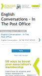 Mobile Screenshot of englishconversationinthepostoffice.blogspot.com