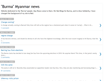 Tablet Screenshot of burma-myanmar-news.blogspot.com