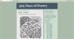 Desktop Screenshot of 365daysofpoetry.blogspot.com