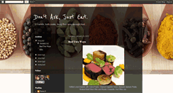 Desktop Screenshot of dontaskjusteat.blogspot.com