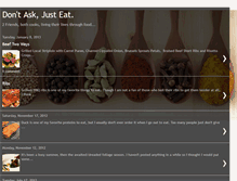 Tablet Screenshot of dontaskjusteat.blogspot.com