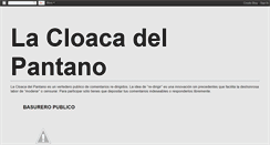 Desktop Screenshot of lacloacadelpantano.blogspot.com
