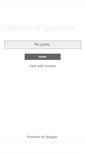 Mobile Screenshot of bitsofsplendor.blogspot.com