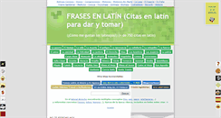 Desktop Screenshot of frasesenlatin.blogspot.com