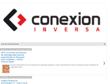 Tablet Screenshot of conexioninversa.blogspot.com