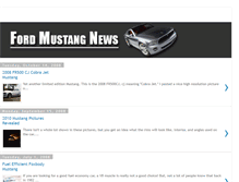 Tablet Screenshot of fordmustangnews.blogspot.com