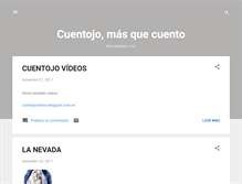 Tablet Screenshot of cuentojo.blogspot.com