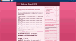 Desktop Screenshot of materno-infantil2010.blogspot.com