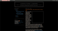 Desktop Screenshot of conductorscorner.blogspot.com