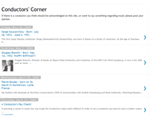 Tablet Screenshot of conductorscorner.blogspot.com