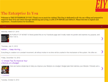 Tablet Screenshot of enterpriseinyou.blogspot.com