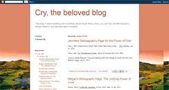 Desktop Screenshot of crythebelovedblog2011.blogspot.com